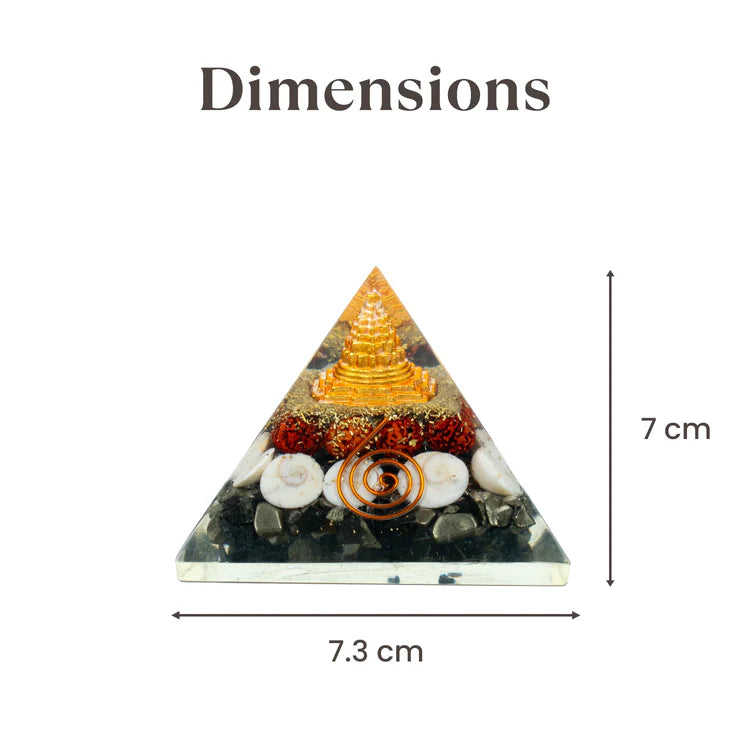 Money Magnet Pyramid – Energized 🛕Laxmi yantra Pyrite Pyramid 💰Get 1 Free Zibu Coin